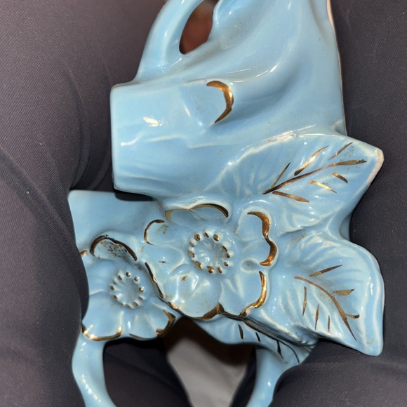 Vintage Pearl 22Kt. Gold blue bird on a tree branch salt & pepper shaker - Picture 16 of 16